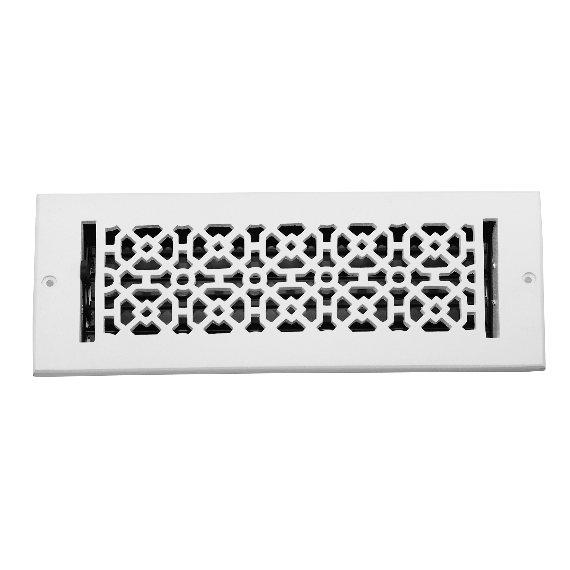 Achtek 4"x14" Solid Cast Aluminum Air Supply louvered Vent |Powder Coated