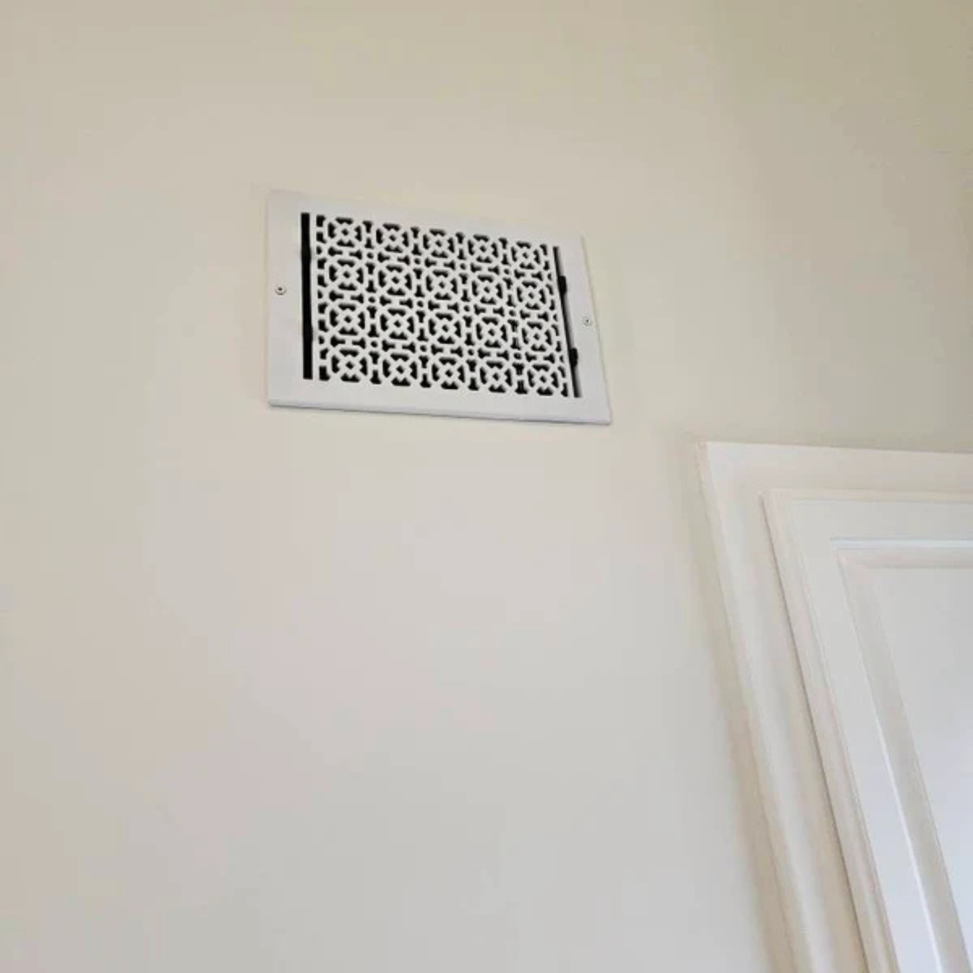 Achtek 8"x12" Grille d'aération à persiennes en fonte d'aluminium massif avec revêtement en poudre