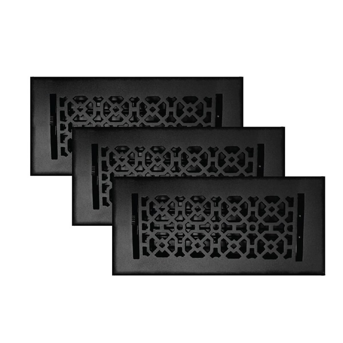 PACK of 3 ACHTEK 4"x10" Walkable FLOOR Solid Cast Aluminum Air Supply louvered Powder Coated