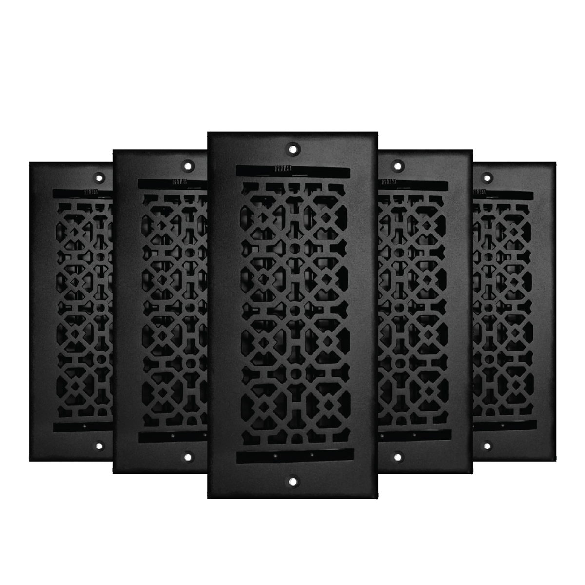 PACK of 5 ACHTEK 4"x10" WALL/CEILING Solid Cast Aluminum Air Supply louvered Powder Coated