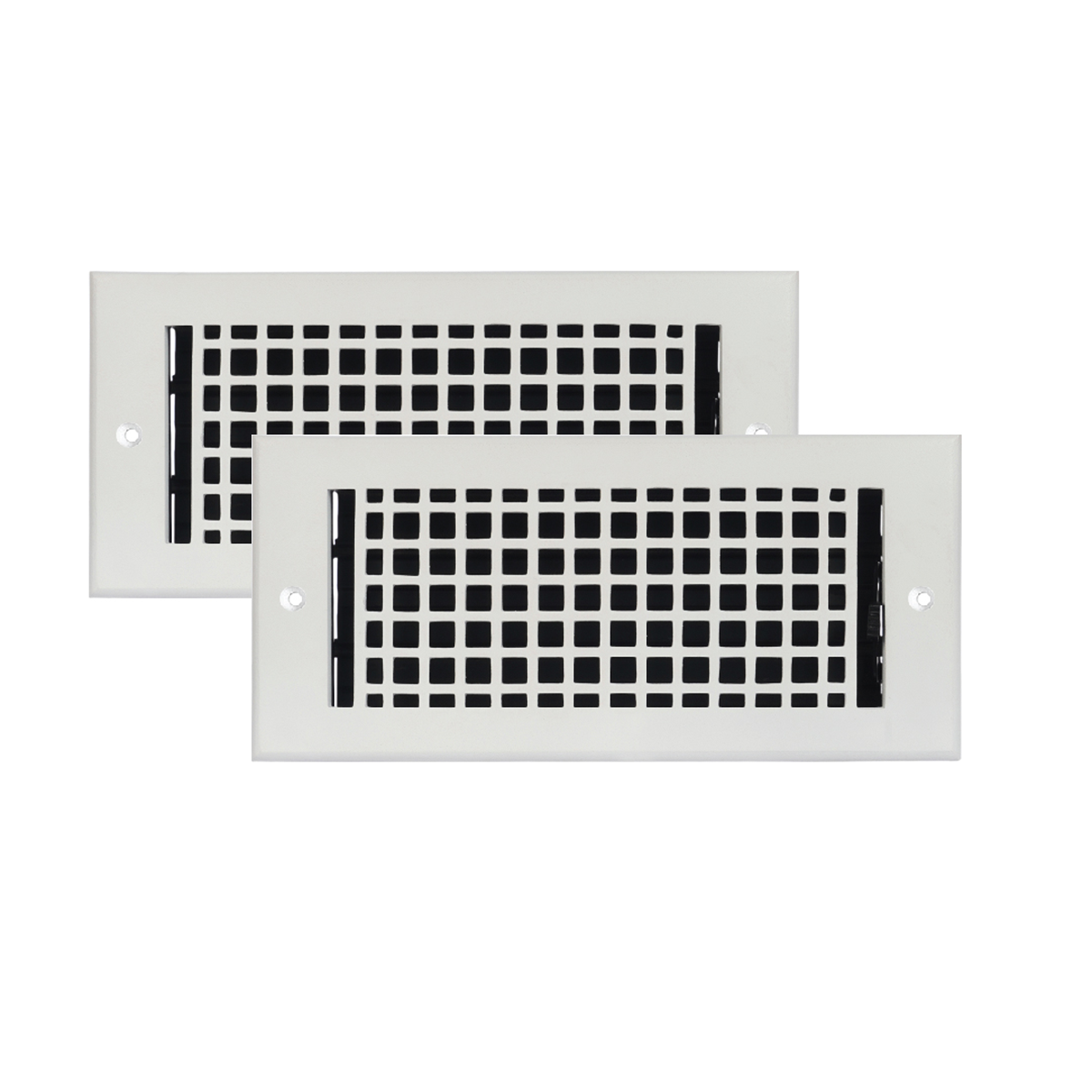 PACK of 2 MOSAIC 4"x10" WALL/CEILING Solid Cast Aluminum Air Supply louvered Powder Coated