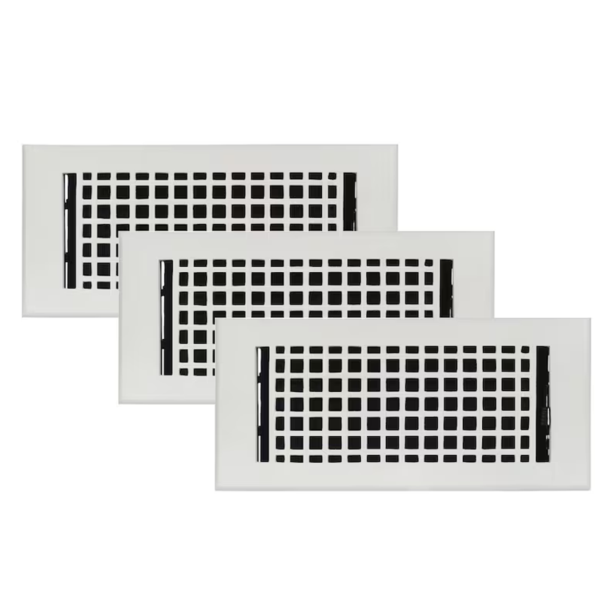 PACK of 3 MOSAIC 4"x10" WALL/CEILING Solid Cast Aluminum Air Supply louvered Powder Coated