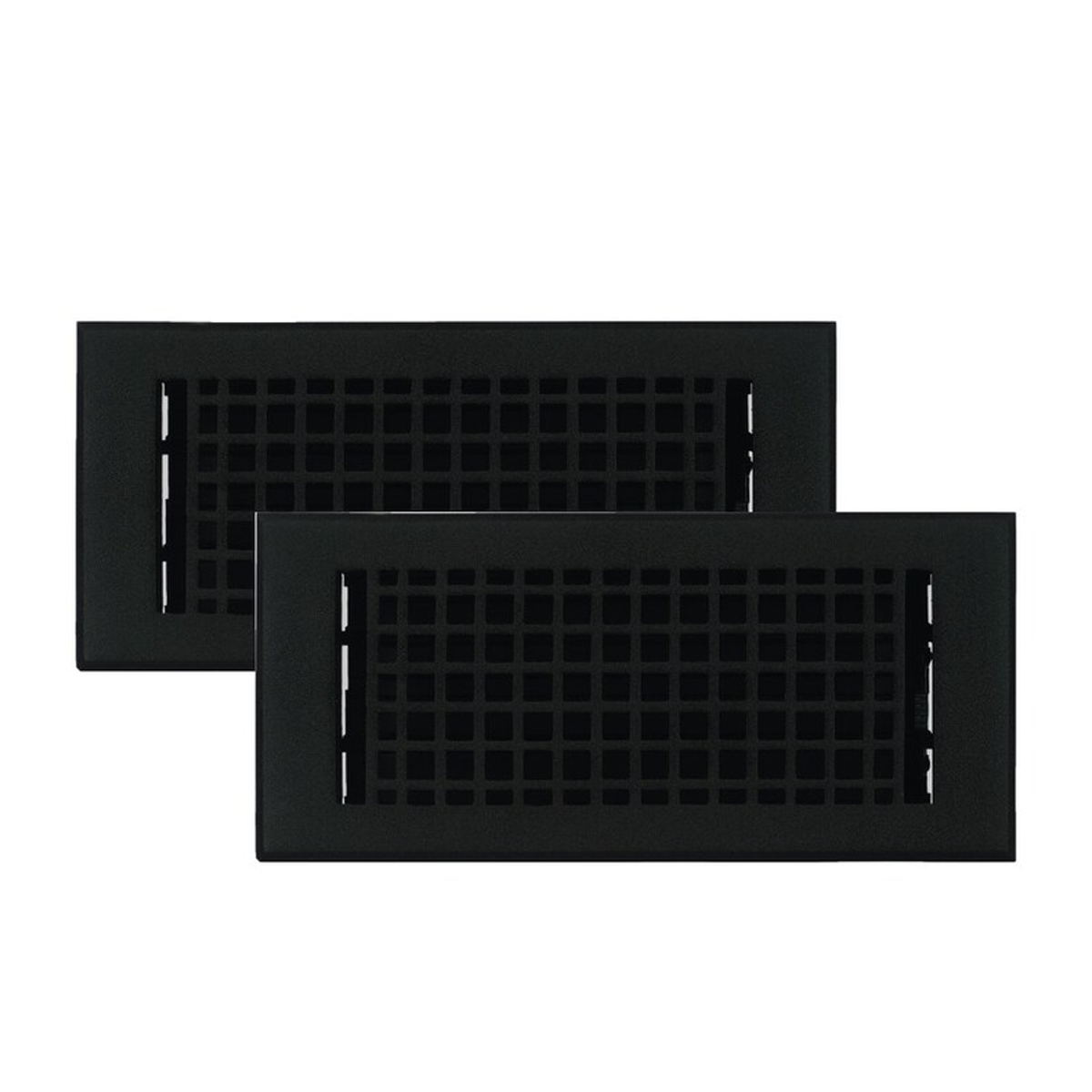 PACK of 2 MOSAIC 4"x10" Walkable FLOOR Solid Cast Aluminum Air Supply louvered Powder Coated