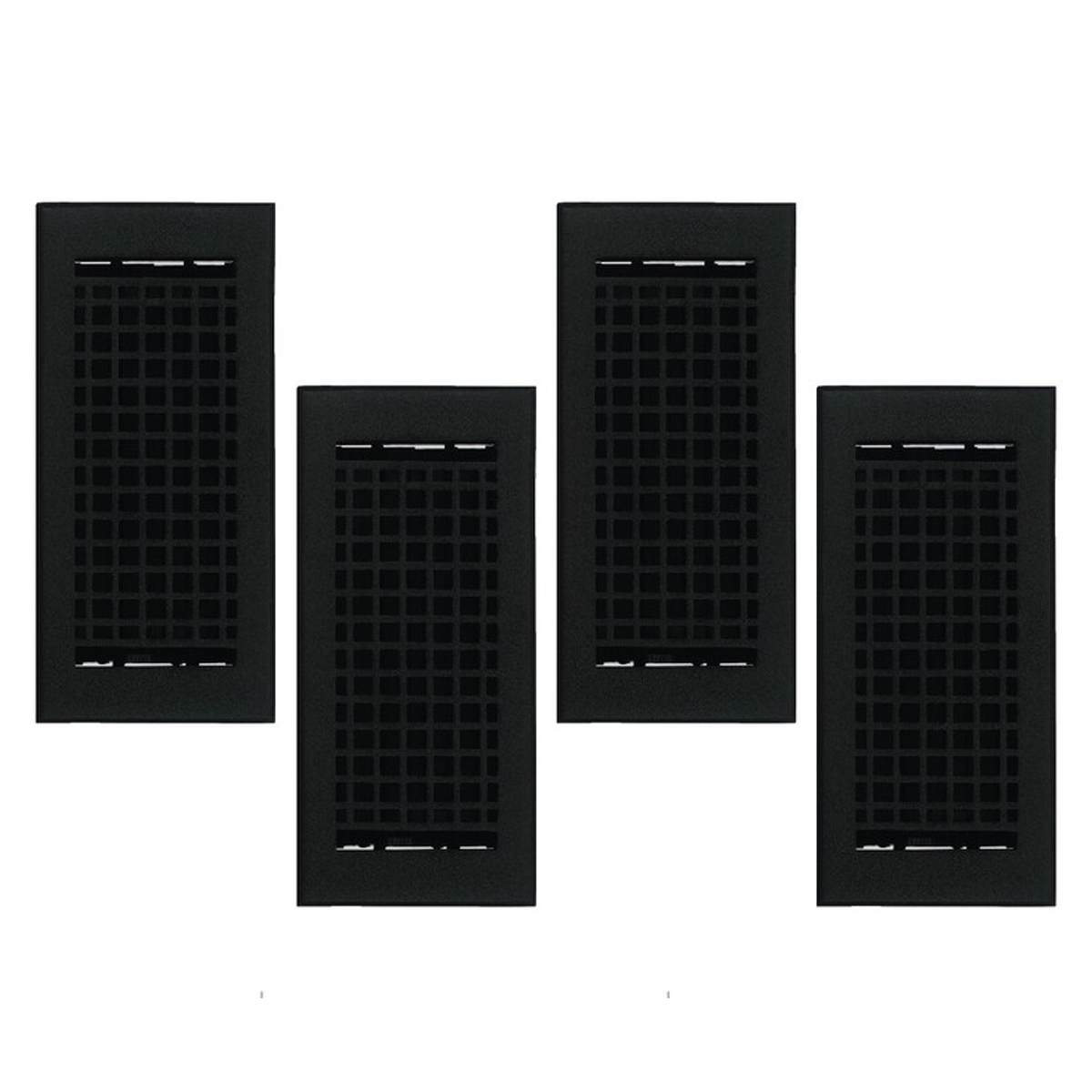 PACK of 4 MOSAIC 4"x10" WALL/CEILING Solid Cast Aluminum Air Supply louvered Powder Coated