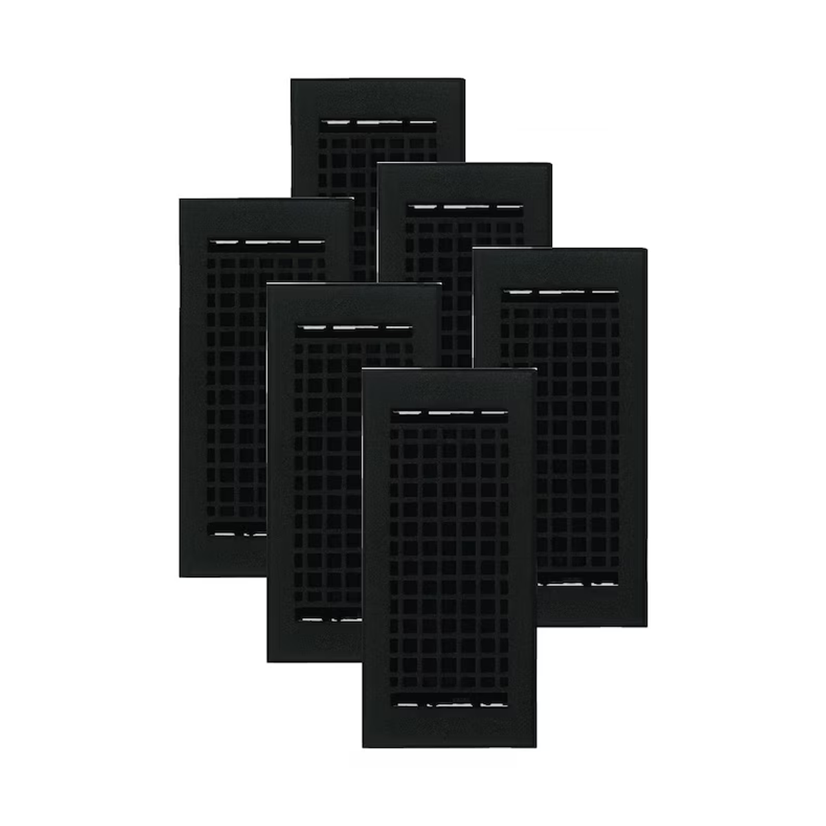 PACK of 6 MOSAIC 4"x10" WALL/CEILING Solid Cast Aluminum Air Supply louvered Powder Coated