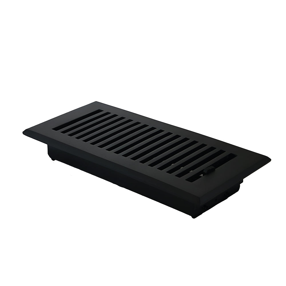 Sleek 6"x12" Solid Cast Aluminum Air Supply louvered Vent | Powder Coated