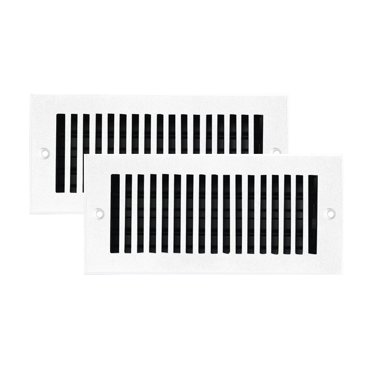 PACK of 2 Sleek 4"x10" WALL/CEILING Solid Cast Aluminum Air Supply louvered Powder Coated